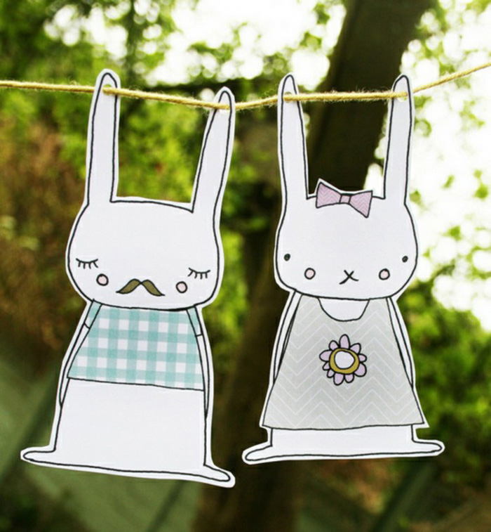 Garden-Easter-Decor-Paper-Cute-Bunnies