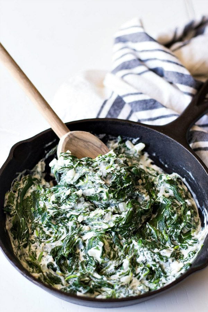 Creamed-Spinach-Good-Foods-for-Skin