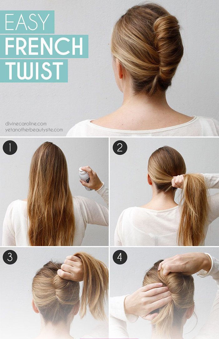 How to Easy French Twist in 4 Steps