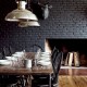Dining Room with Black Wall