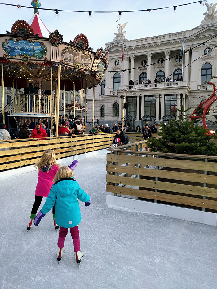 Ice-Rink-in-Zurich,-Switzerland-Christmas-Travel-Ideas