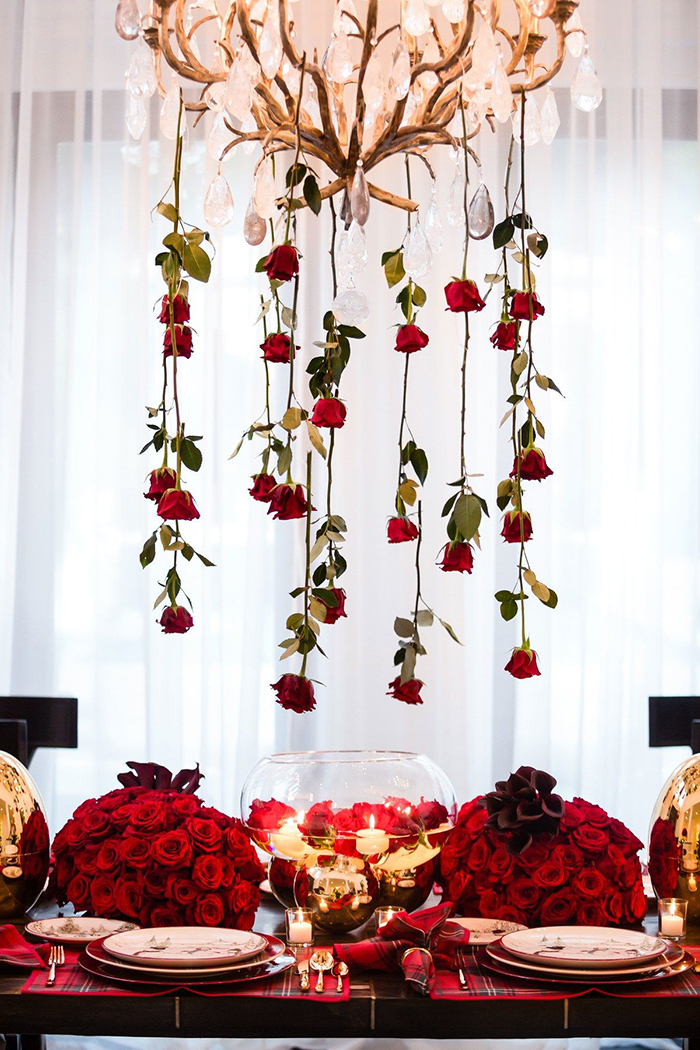 Valentine's-DIY-Rose-Decor-for-Chandelier