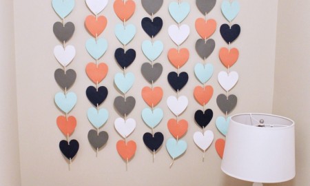 Paper Heart Wall Decor