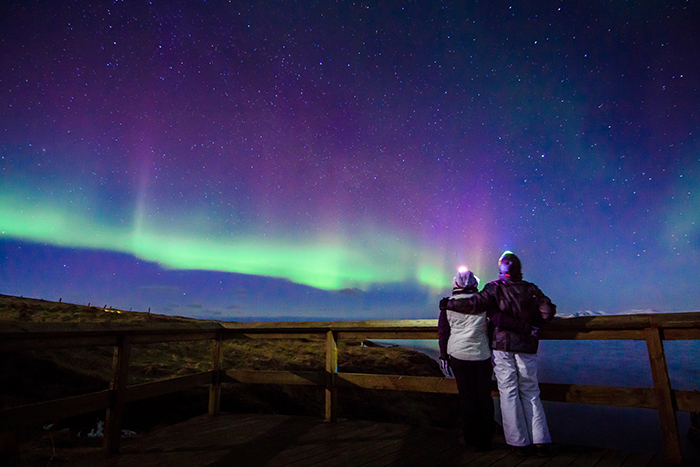 Watching-Northern-Lights-Iceland-Honeymoon