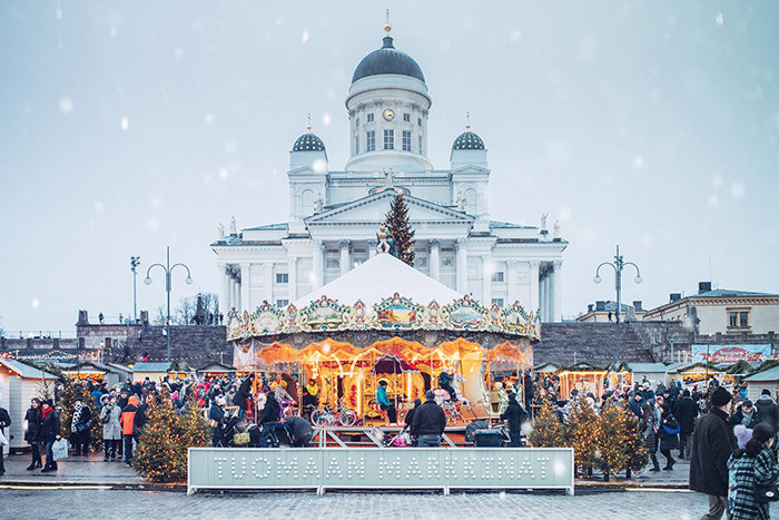 Christmas market in Helsinki 