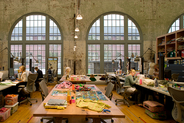 Urban outfitters cozy underground office space