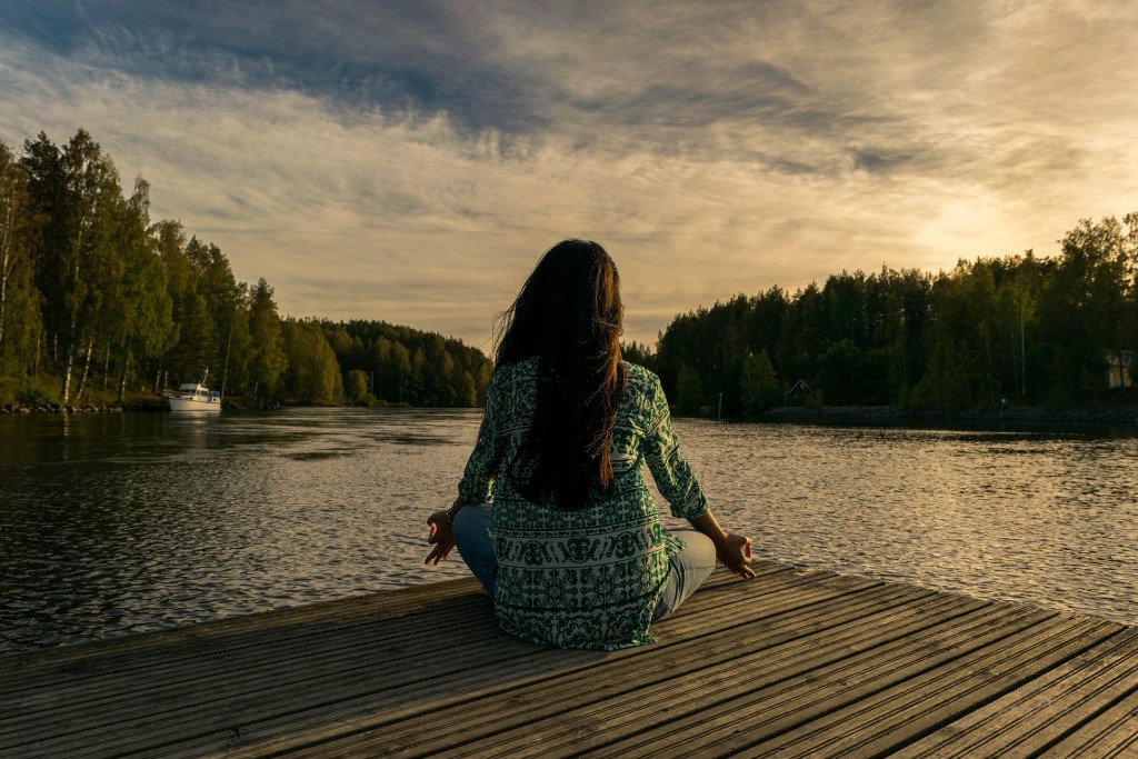 Woman doing yoga