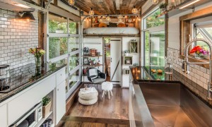 Tiny house with vintage interior
