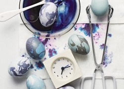Creatively painted Easter eggs