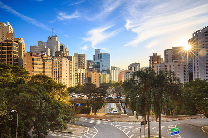 Sunrise in Sao Paulo, Brazil