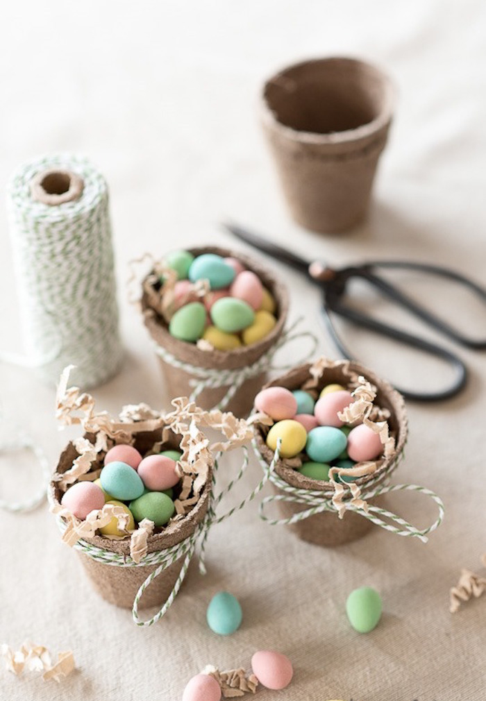 Handmade holders for mini eggs