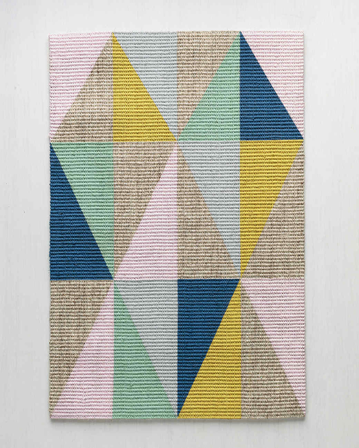 Colorful geometrical rug