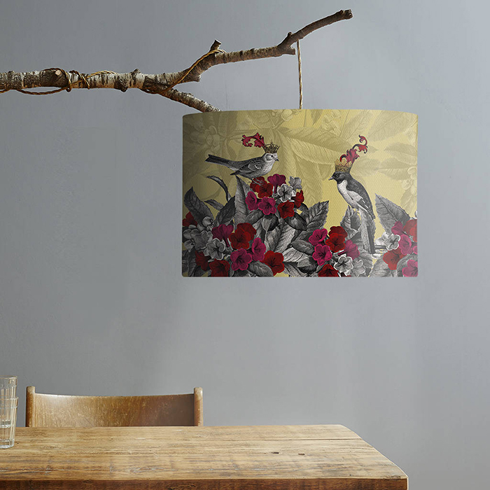 Artwork hanging on branch home decor