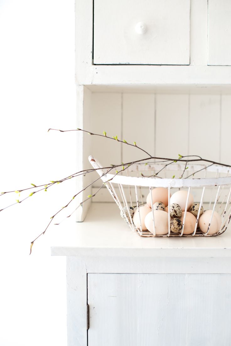 Eggs on the kitchen desk