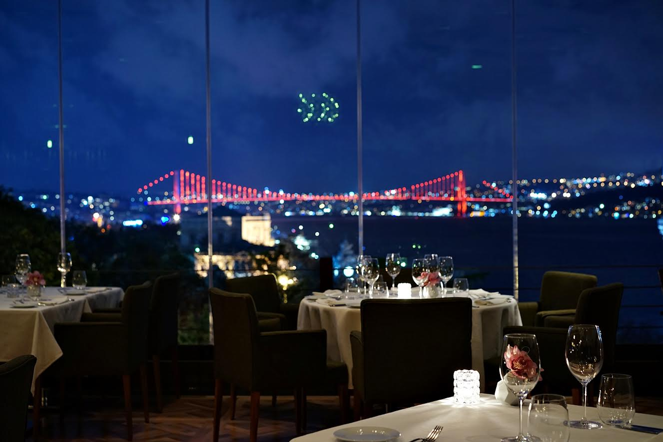 Topaz restaurant view in Istanbul