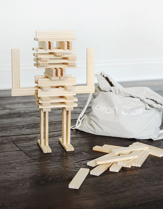 Wooden robot made by wooden sticks