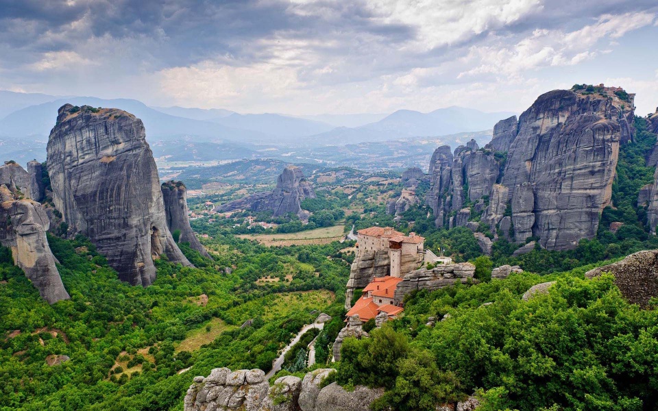 Nature, rocks and a small monastery