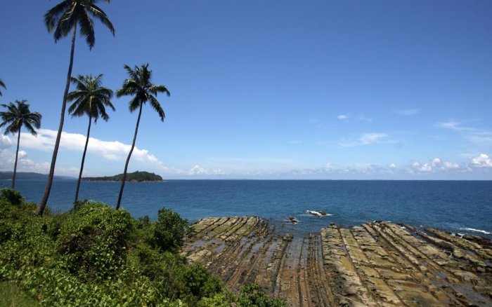 Distant view on North Sentinel Island