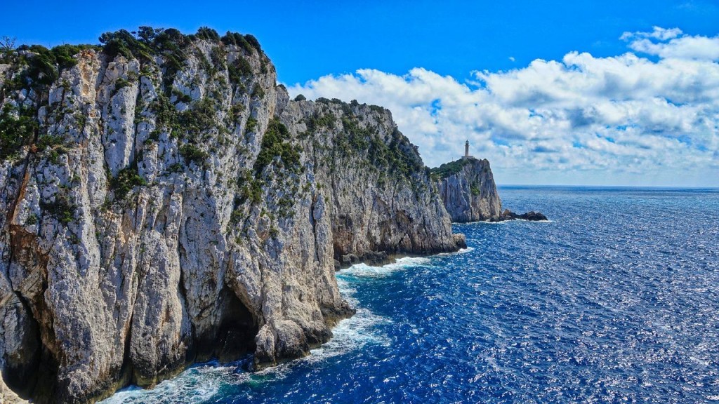 Beautiful rocks in Lefkada, Greece