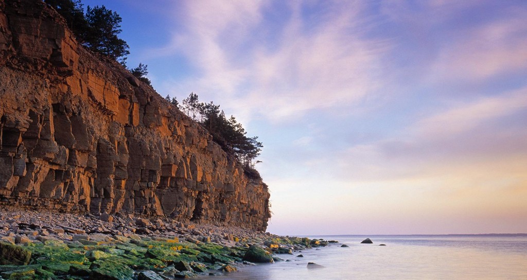 Sunset at the island of Saaremaa