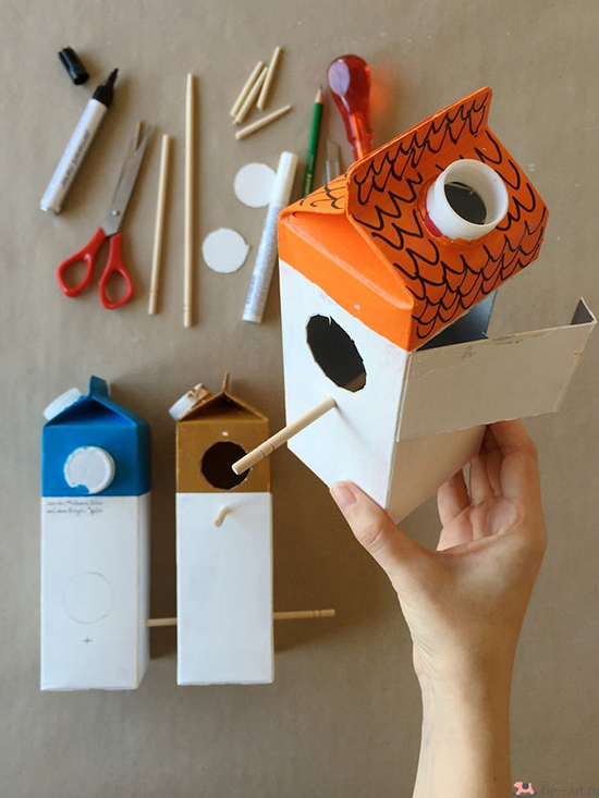 How to make a bird house of recycled plastic bottle