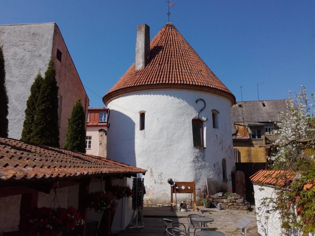 Small and old tower on a sunny day 