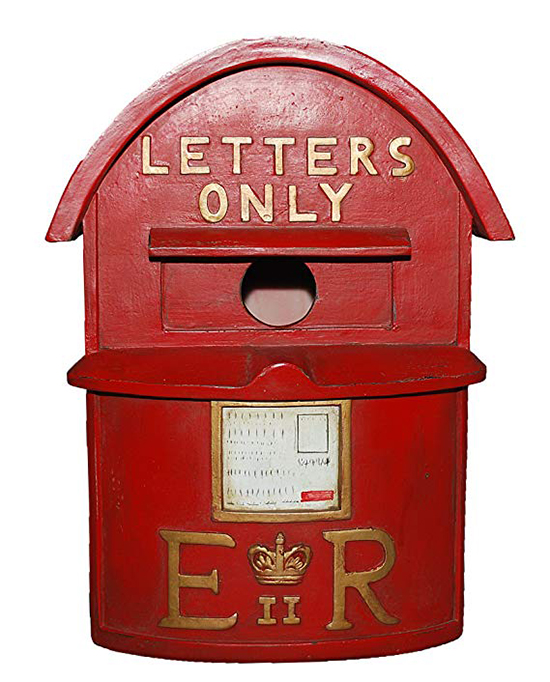 Vintage postbox birdhouse