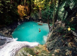 Secret waterfall in The Philippines