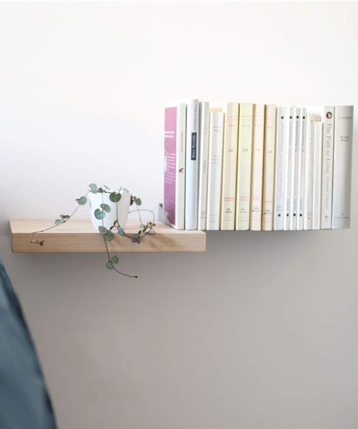 Invisible bookshelf