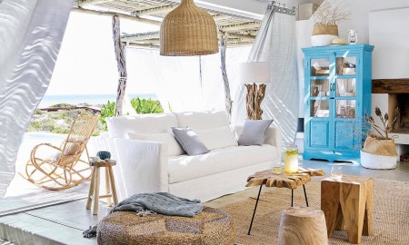 Beach home with coastal decor