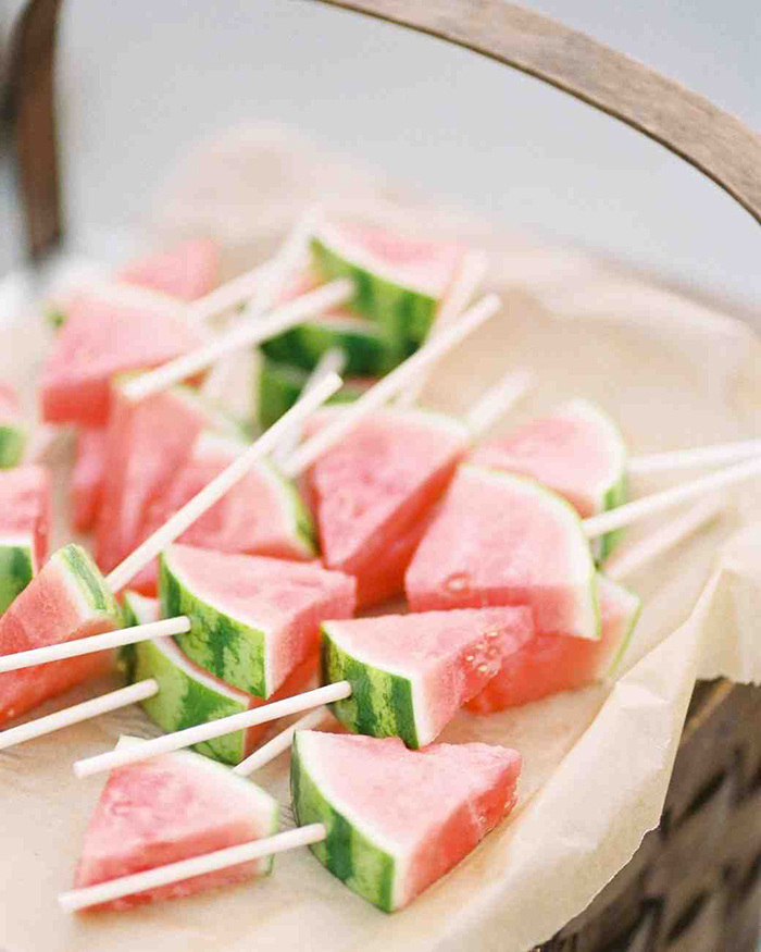 Melon on sticks