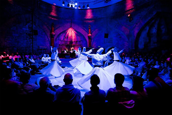 Whirling dervishes ceremony