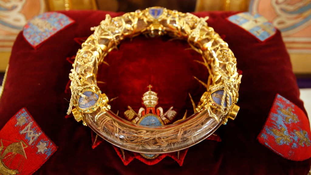 The holy crown of thorns in Notre Dame