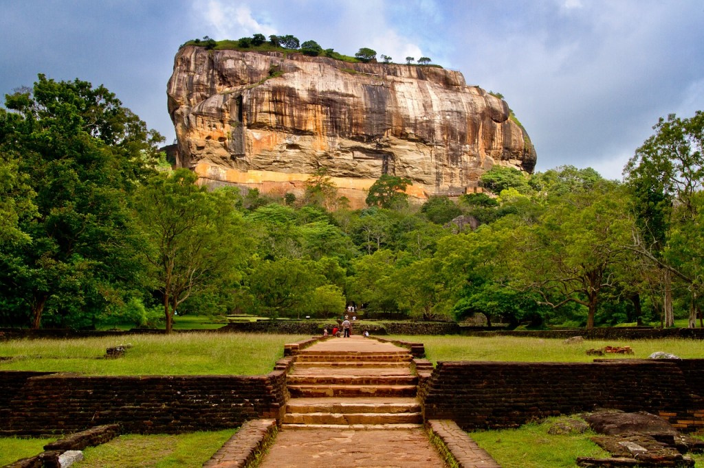 Ancient ruins of a city surrounded with nature