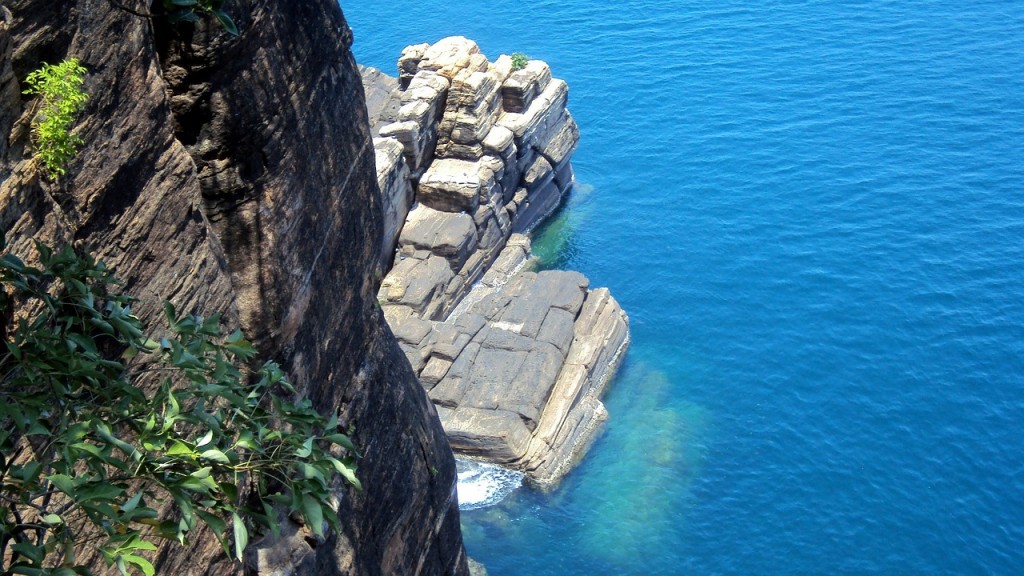 Ruins next to the sea