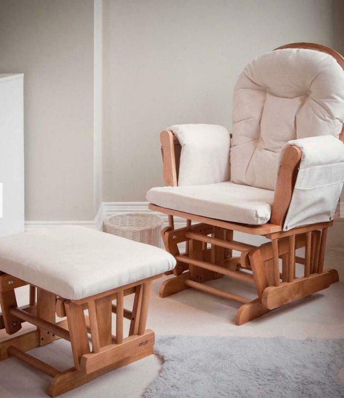 Leather chair and a foot stool 