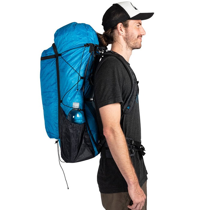 Man with a hiking backpack