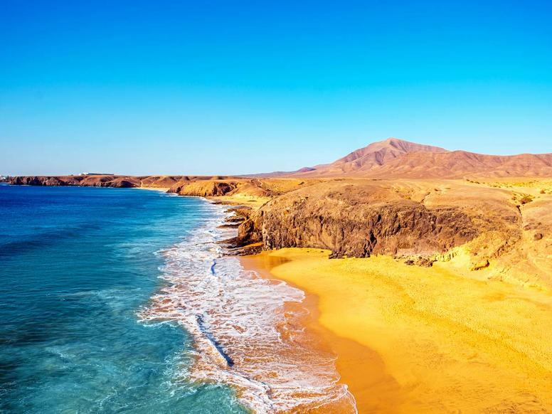 Volcanic beach in Lanzarote