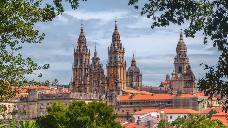 The cathedral of Santiago de Compostela