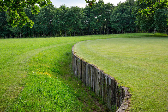 Small Ha Ha Wall in a park