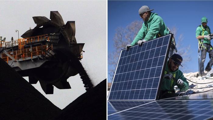 coal vs solar panels