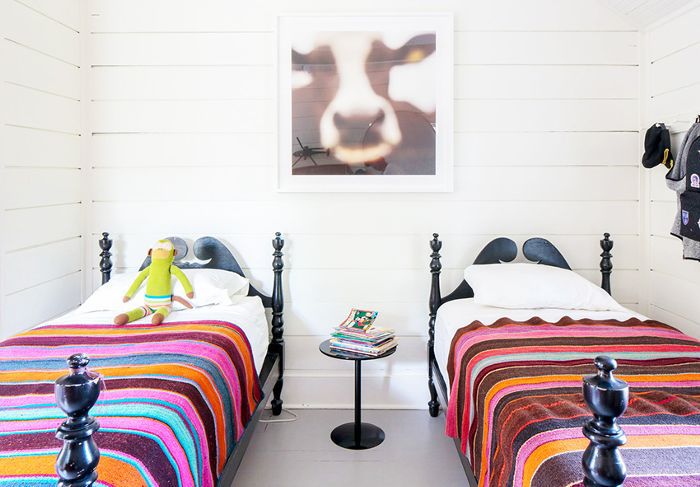 two beds in a youth bedroom