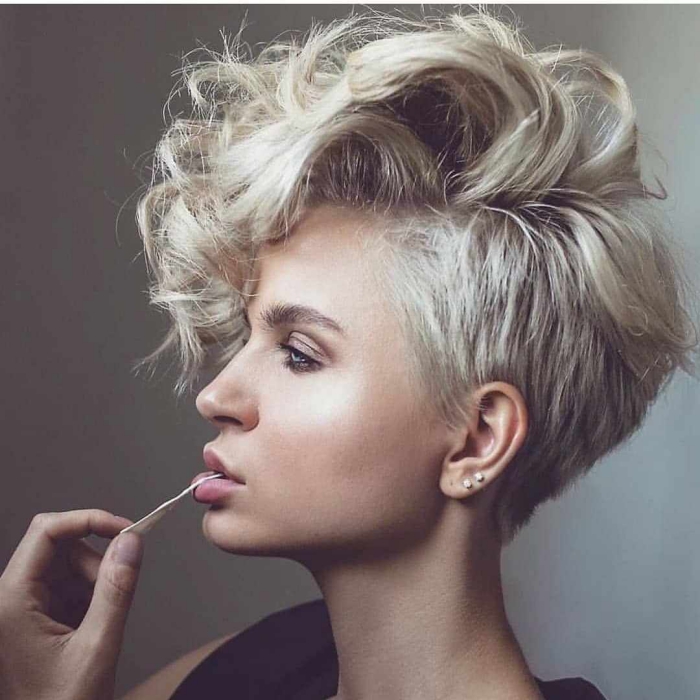 curly undercut pixie