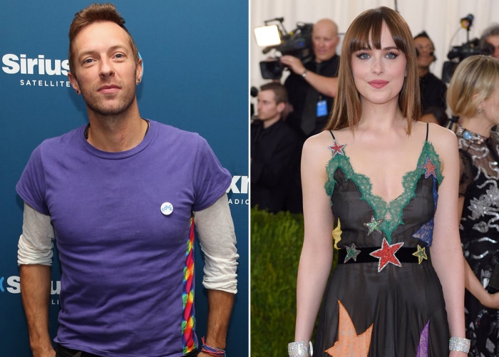 Dakota Johnson and Chris Martin romance red carpet celebrities Hollywood