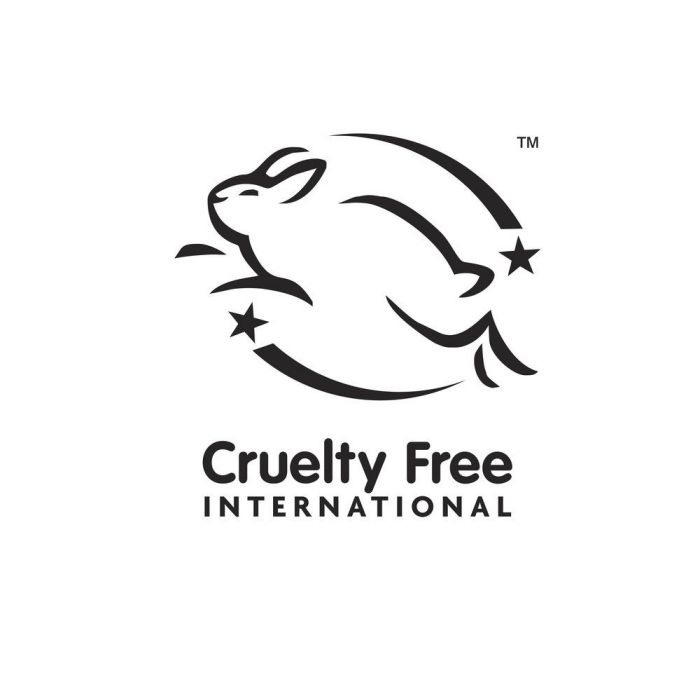 Leaping Bunny sign on food packaging cruelty free