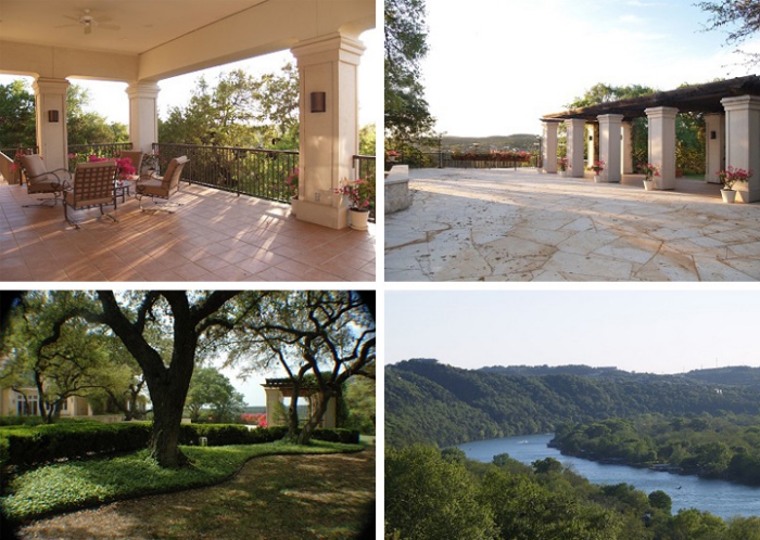 McConaughey extraordinary lake house away from Hollywood porch courtyard surrounding nature