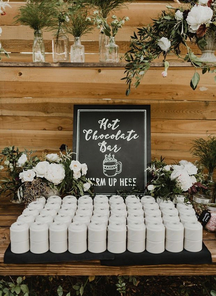 hot chocolate wedding bar