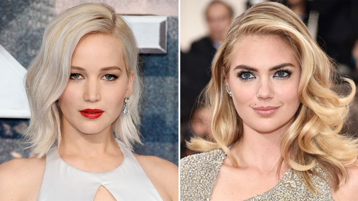 Hair color according to skin tone blond women in evening gowns with pale skin celebrity 