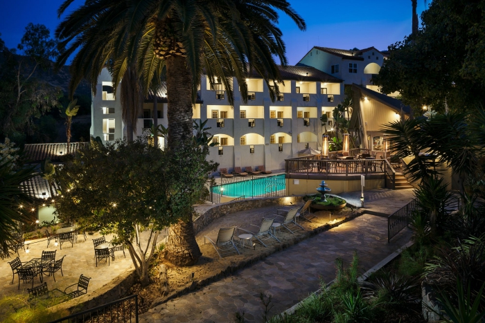 Island Spa Catalina Spa in United States garden evening view outdoor pool large palm tree