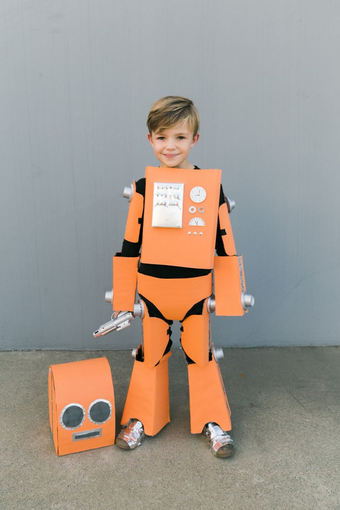 Kids Halloween costumes little boy robot 
